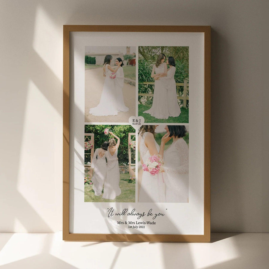 Wedding Photo Print Collage - Paperful