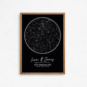 Minimal Star Map Print - Paperful