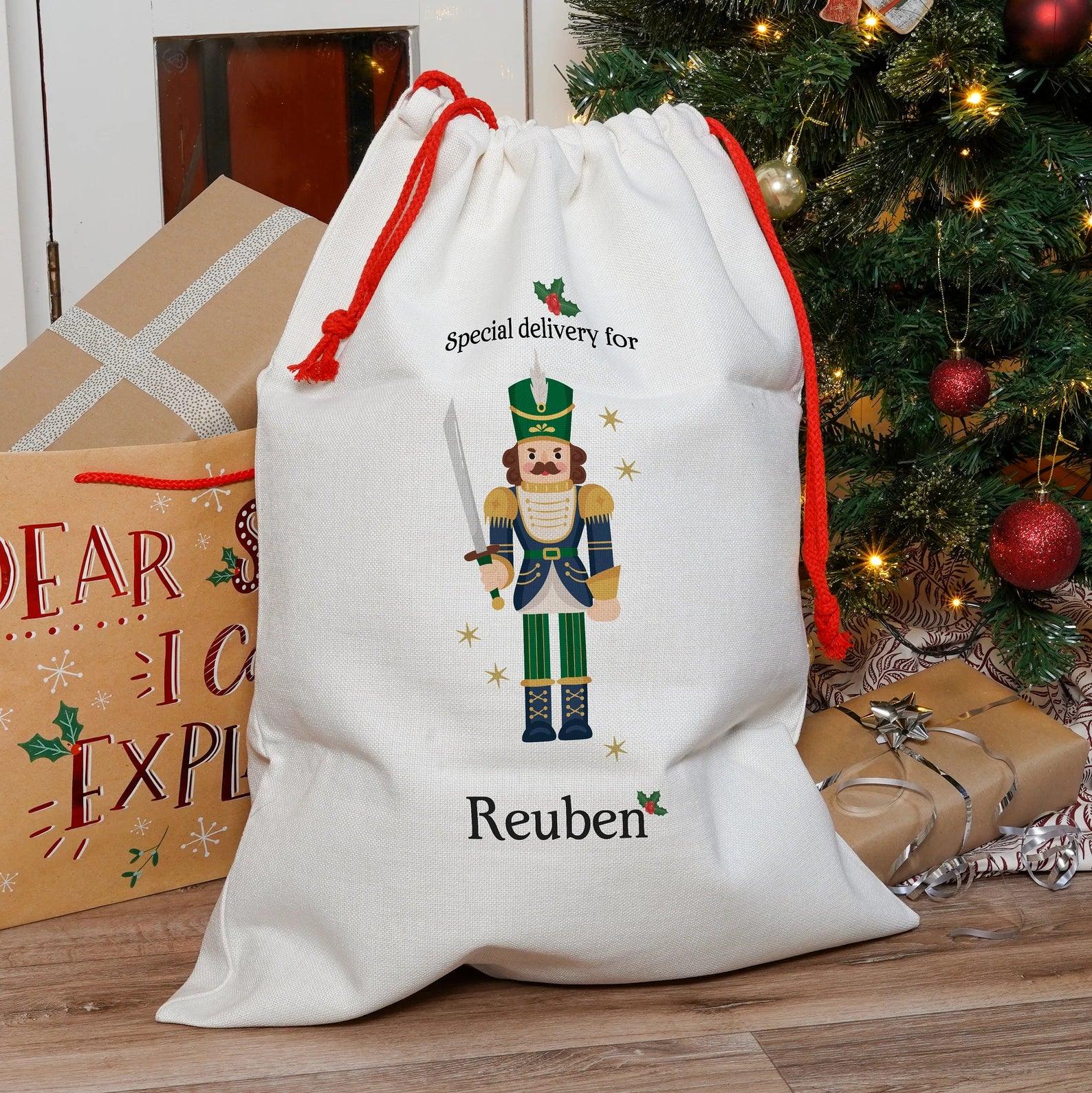 Personalised Christmas Nutcracker Santa Sack - Paperful