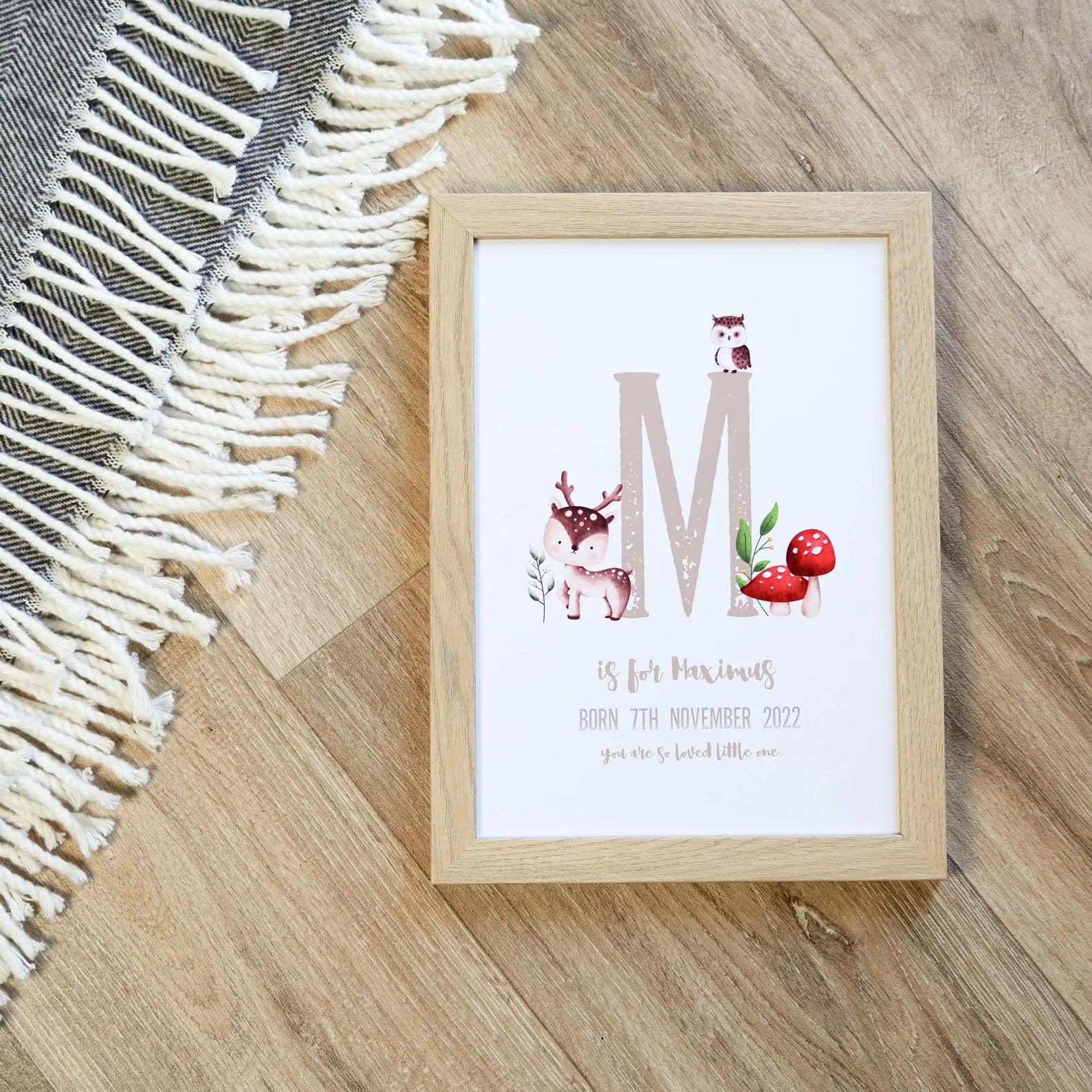 Woodland Animal Nursery Print - Paperful