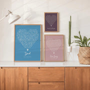 Personalised Heart Song Lyrics Print - Paperful