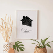 Personalised House Map Print - Paperful