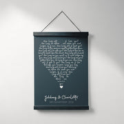 Personalised Lyric Hanging Canvas Print - Paperful