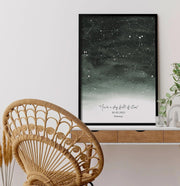 Watercolour Star Map Print - Paperful