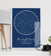 Script Star Map Print - Paperful