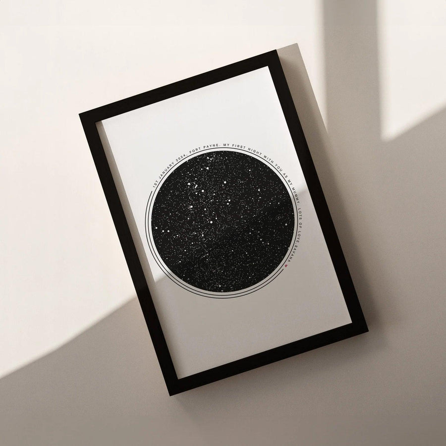 Round Star Map Print - Paperful