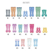 Welly Boot Print - Paperful