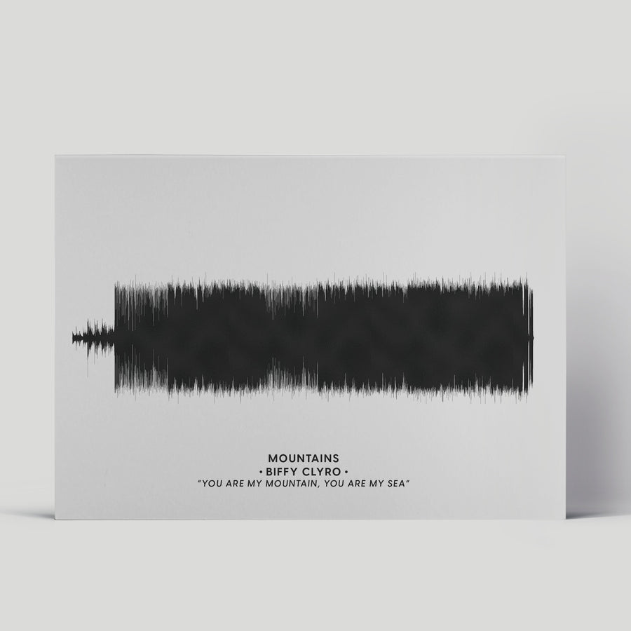 Custom Sound Wave Print