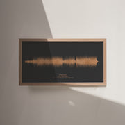 Metallic Foil Sound Wave Art