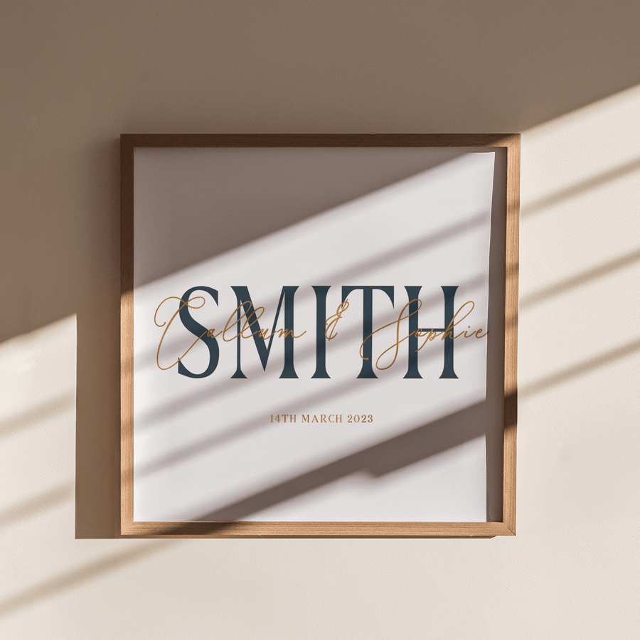 Personalised Family Name Print - Paperful